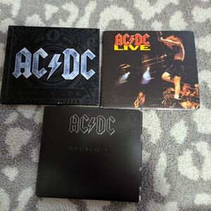AC/DC CD Collection - Black, Red, Orange Covers